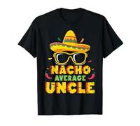 Nacho Zio Medio Cinco De Mayo Uomini Sombrero Maglietta