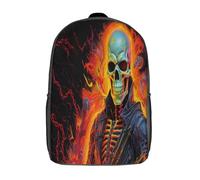 NACHOMACHO GHOST RIDER Zaino Zainetto Per Bambini, Zaino Da Cartone Animato Per Bambini Piccola Asilo Nido PreSchool Ragazzi Ragazze 17inch