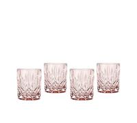 Nachtmann Bicchieri da whisky, set da 4 pezzi, 295 ml, Aqua Rose, Noblesse, 104240B, bicchieri da whisky, lavabili in lavastoviglie