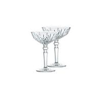 Nachtmann Noblesse 100831 - Set di 2 bicchieri da cocktail, 180 ml, cristallo trasparente