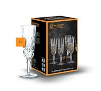 Nachtmann Noblesse 104248 - Set di 4 bicchieri da champagne da 150 ml, in vetro di cristallo, lavabili in lavastoviglie, made in Germany