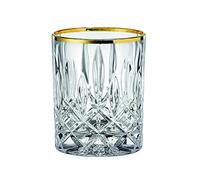 Nachtmann Noblesse Gold Edition 104025 - Set di 2 bicchieri da whisky con bordo dorato, vetro di cristallo, 295 ml