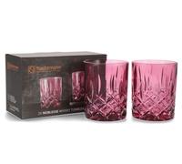 Spiegelau & Nachtmann 104244 - Set di 2 bicchieri da whisky, in cristallo rosa, 295 ml, colore: Berry, Noblesse Vintage