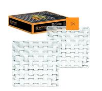 Nachtmann Piatti da portata 14 x 14 cm, 2 pezzi, Bossa Nova, 101907, piatti da portata in cristallo, piatti per servire cibo, lavabili in lavastoviglie