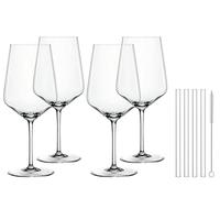 NACHTMANN Set 4 Calici Bicchieri da Spritz Cocktail Cristallo 640ml con 4 Cannuc