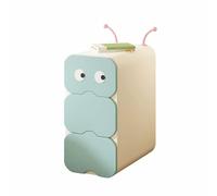 Nachttisch aus Massivholz mit drei Schubladen, charmantem, kompaktem cremefarbenem Design, Aufbewahrungsmöbel für das Schlafzimmer(Blue,(8x14x24in))