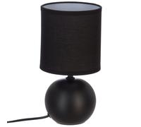 LÁMPARA DE CERÁMICA NEGRA H25