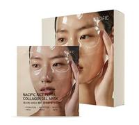 NACIFIC Rice Pepta Collagen gel Mask (Set da 4) Maschera Viso in Idrogel al Collagene e Peptidi di Riso, Effetto Glass Skin, Idratante, Rimpolpante e Rassodante, Skincare Coreana Professionale
