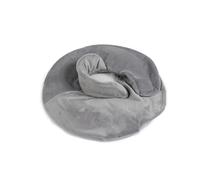 Nacken-Wärmflasche mit Fleece grau 1,7 L