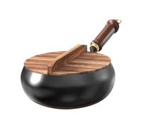 Nacks - Cota In Ghisa | Marmiti A Induzione Nel Castello Non -stick | Naircracks Da Forno | Stufe A Friggere Con Coperchio, Stufe Cinesi Con Un Fondo, Utensili Di