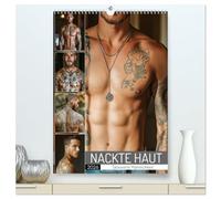 NACKTE HAUT - Tätowierte Männlichkeit (hochwertiger Premium Wandkalender 2026 DIN A2 hoch), Kunstdruck in Hochglanz: Erotischer Tattoo-Kalender mit ... für alle, die tätowierte sexy Männer lieben.