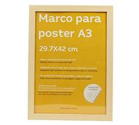 Nacnic cornice MDF colore noce dimensioni A3-29,7x42cm. Ideale per incorniciare foto, stampe, quadri, riconoscimenti e poster. Materiali di Alta qualità.