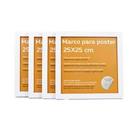 Nacnic cornice MDF di colore bianco dimensioni 25x25cm. Ideale per incorniciare foto, stampe, quadri, riconoscimenti e poster. Materiali di Alta qualità.