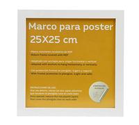 Nacnic Cornice MDF di Colore Bianco Dimensioni 25x25cm. Ideale per incorniciare Foto, Stampe, Quadri, riconoscimenti e Poster. Materiali di Alta qualità. Disegnato e Prodotto in Spagna.