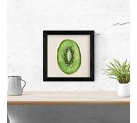 Nacnic dolce Piazza Kiwi Poster. frutta e verdura foglio quadrato, i disegni illustrati con il colore. 20x20