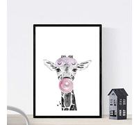 Nacnic Per bambini Giraffa foglio di poster con la gomma Incoraggiare loro figli formato A3 senza telaio