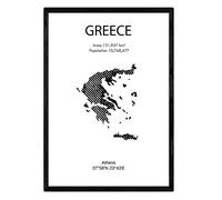Nacnic Poster della Grecia. Fogli di paesi e continenti. formato A3