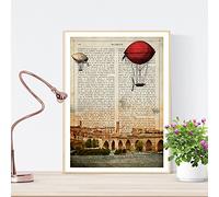 Nacnic Poster di Valladolid. Stile vintage. Illustrazione, fotografia e collage con la storia di Valladolid. Poster formato A4 con cornice