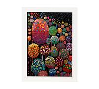 Nacnic poster di yayoi kusama in alta risoluzione 8k Cornice bianca A4