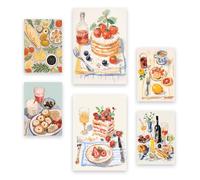Nacnic Set da 6 Dolci Manifesti. In Poster dei buongustai. Stampe decorative estetiche per il tuo soggiorno, camera da letto, casa Dimensioni A4 e A3