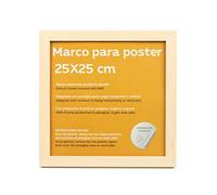 Nacnic Telaio tono in legno di noce per foto, poster, lenzuola, diplomi. Dimensioni 25x25cm.Robust di MDF e anteriore PLEXIGLAS.MARCO Legno di noce per appeso di alta qualità.
