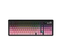 NACODEX Ajazz AK980 Tastiera Machanical da gioco rosa Interruttore regalo Full Size RGB Guarnizione Montaggio 8000mAh Triple Mode Tastiera personalizzata con pad a cinque strati | Controllo manopola