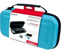 Confezione da 3 pezzi Nacon per Switch 2 | 1 custodia rigida | 1 Pellicola protettiva per lo schermo | Scatola portaoggetti per giochi (blu)