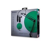 NACON Kit streaming con microfono con braccio articolato e schermo sfondo verde - MULTISTREAMINGKIT2