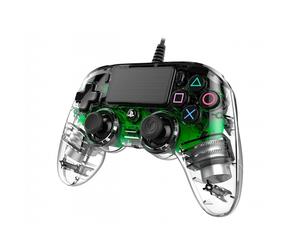 NACON PS4OFCPADCLGREEN periferica di gioco Verde, Trasparente Gamepad Analogico/