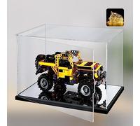 Naconmlet Vetrina in Acrilico Trasparente con led e Specchio, Vetrina Plexiglass,teca in acrilico Cubo Trasparente per Action Figure, Collezionismo, lego e Modellismo(30*20*20cm)