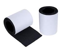 NACTECH 2 Rotolo Feltro Adesivo Feltrini per Mobili Feltrini Sedie Adesivi da Tagliare Proteggere Mobili Sedia Pavimenti Armadio Piedi Antigraffio Riduce Rumore 100x10cm x 4MM Nero