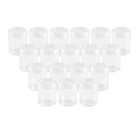 NACTECH 24pz Vasetti Plastici Vuoti per Cosmetici con Tappo Barattolo Creme 40ml Contenitori di Plastica con Coperchio a Vite da Viaggio Porta Pillole Campioni Mini Vasi per Burro Cacao Creme Balsamo