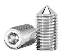 NACX Viti a punta conica M6 x 6 mm, viti metriche, in acciaio inox A2-70, DIN914, 150 pezzi