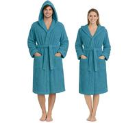 Nada Home Accappatoio Unisex in Spugna 100% Cotone 400 gr con Cappuccio - Morbido e Assorbente, con Cintura, Tasche e Appendino - Uomo Donna Adulto