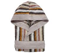 Nada Home Accappatoio Unisex Uomo Donna in Spugna Velour Cinigliato 100% Cotone 500gr con Cappuccio - Morbido, Assorbente ed Elegante, Design Jacquard