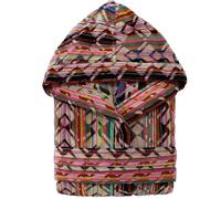 Nada Home Accappatoio Unisex Uomo Donna in Spugna Velour Cinigliato 100% Cotone 500gr con Cappuccio - Morbido, Assorbente ed Elegante, Design Jacquard