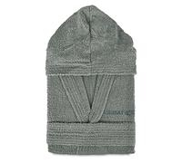 Nada Home Accappatoio Uomo Donna Unisex in Spugna di Cotone 400gr con Cappuccio, Tasche e Cintura - Morbido e Assorbente