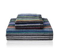 Nada Home Asciugamani bagno Set 1+1 in spugna cinigliata e velluto Viso e Ospite 7033