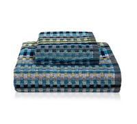 Nada Home Asciugamani bagno Set 1+1 in spugna cinigliata e velluto Viso e Ospite 7033