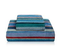 Nada Home Asciugamani bagno Set 1+1 in spugna cinigliata e velluto Viso e Ospite 7033