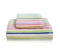 Nada Home Asciugamani bagno Set 1+1 in spugna cinigliata e velluto Viso e Ospite 7033