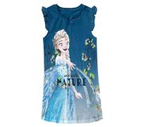 Nada Home Camicia da Notte Bambina Principessa Elsa Canotta con Rouches in Cotone 6080