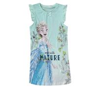 Nada Home Camicia da Notte Bambina Principessa Elsa Canotta con Rouches in Cotone 6080
