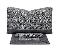 Completo Lenzuola zebrato letto matrimoniale lenzuolo zebra Animalier 6865