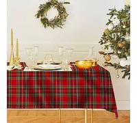 Nada Home Copritavolo Natalizio Maestri Cotonieri Scozzese Tartan tovaglia 12 posti