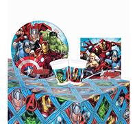 NADA HOME Kit Party Marvel Avengers 24 Persone Bicchieri Piatti tovaglia tovaglioli 1395
