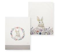 Nada Home Strofinacci pasquali Nuvole di Stoffa Bunny in cotone Decori Pasqua 6698