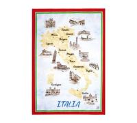 Nada Home Strofinaccio cucina Monumenti Italia canovaccio effetto mistolino in cotone 6833