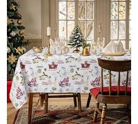 Nada Home Tovaglia Natalizia rettangolare 12 Posti Copritavolo Twill stampato 6974