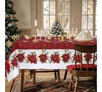 Nada Home Tovaglia Natalizia rettangolare 12 Posti Copritavolo Twill stampato 6974